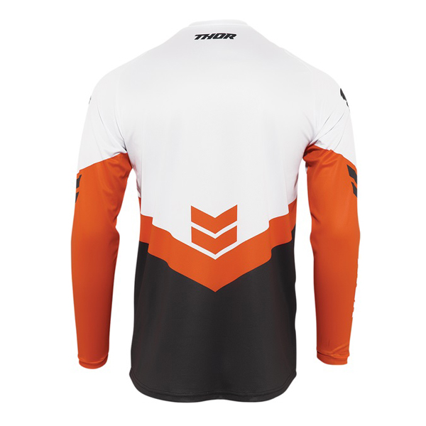 THOR Sector Chevron Jersey Black Orange White Back